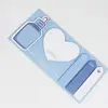 Custom logo print die cut cute sticky notepad promotional notebookmemo pad mini sticky note heart bottle shape stciky notes