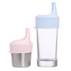 Reusable Toddler Flexible Baby Soft Spout Silicone Sippy Cup Lids Silicone Sippy Lid