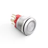 Excellent manufacturer HBAN 22mm metal anti-vandal push button 5v bi-color led switch,momentary waterproof push button switch