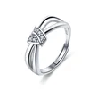 New products 925 sterling silver jewelry ring bow knot ring