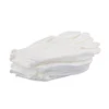 HZS-18015 White Polyester Work Gloves Cosmetic Moisturizing Magic Gloves for Dry Hands Jewelry Inspection