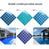 Swimming pool tile double crackle tile design ceramic mosaic tile 48x48