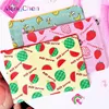 Quick delivery best price stationery office use cartoon printing A4 size file pouch leather zipper design document bag 016