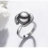 Original rhodium planted gray pearl rings best selling rings wholesale jewelry for woman
