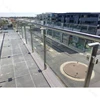 304 stainless steel plexiglass railing glass stair handrail