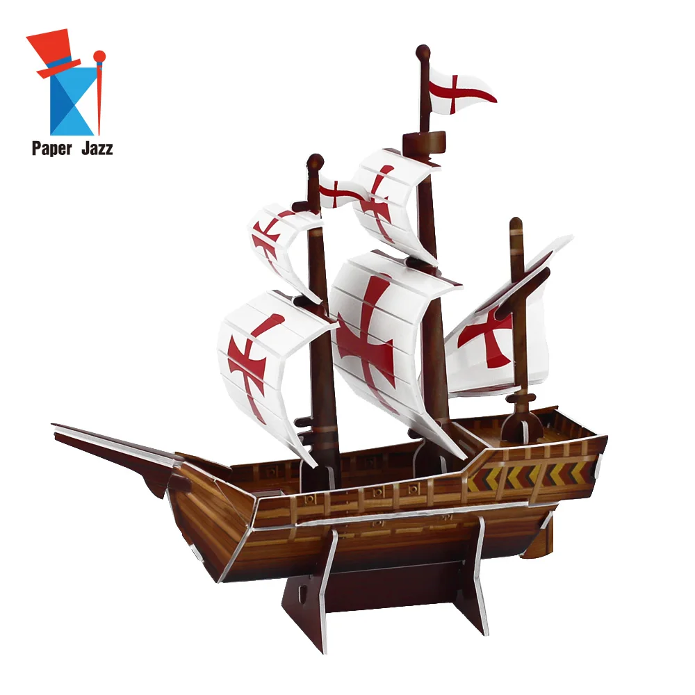 Diy Easy Make Paper Toys Puzzle Kits 3d Model Ships Paper Puzzle Toys