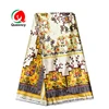 HF Chic Asoebi Special Mums Ankara Silk and Chiffon Set For Combo Bride Washable Printed Satin Silk Fabric