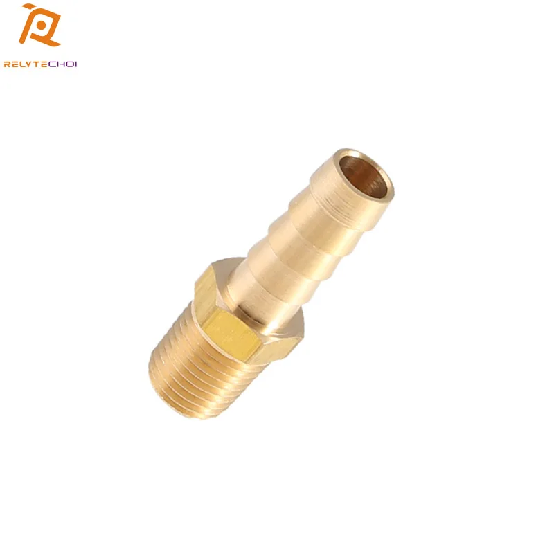 Hydraulic Hose Fittings Brass 1/4x1/4 Barb X Mip Swivel For