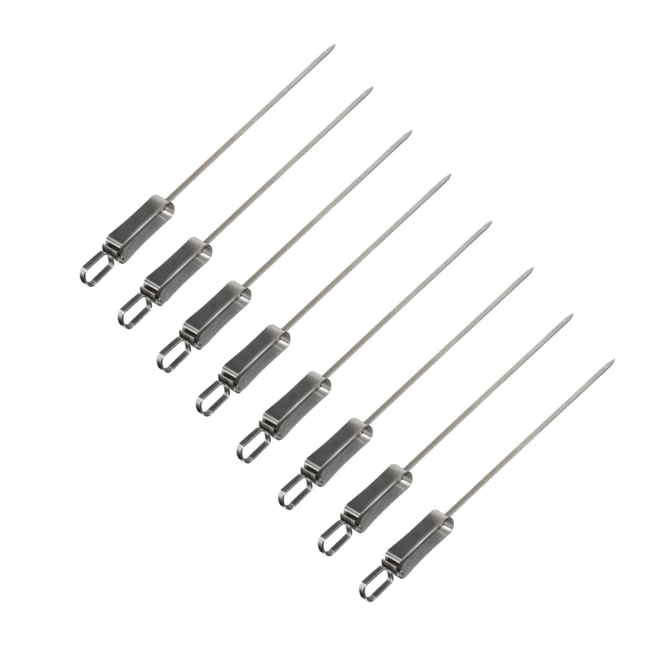 Brochetas Extra Anchas Rukauf - Acero Inoxidable (6 Unidades, 50cm)