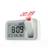 Multifunctional large lcd display projection clock digital clock with thermometer