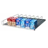 OEM always front gravity flow retail merchandising display roller shelf rack for cup, can, drinks, beverage, milk, juice, beer
