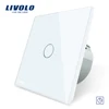 Livolo VL-C701T-11EU ac 220v Standard Delay Timer Glass Panel Wall Light Touch Switch