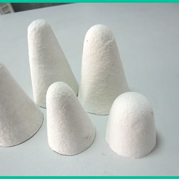 High Purity Vacuum Formed Shaped Ceramic Fiber Tap Hole Cone/aluminum