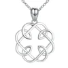 High polishing 925 sterling Celtic knot silver necklace for jewelry