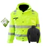 Custom day night safety vest jacket and reflective winter jackets with tape