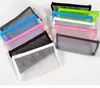 Custom Transparent Mesh Pencil Case Promotional Pencil Gift Bag For Kids/Office Supplies Stationery Nylon with Zipper