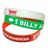 Customize your own design logo bulk cheap silicone rubber baller band wristbands