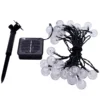 8 modes multi functions twinkle string light solar powered with bubble crystal ball Xmas decor