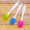 Silicone 20.5cm PP plastic handle baking brush Oil Brush BBQ Silicone Brush