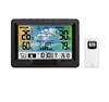 Protmex PT3383F RF433 RCC Moon Phase brometer data Weather forecast Digital LED back light Weather Station Clock