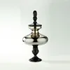 Cheap Wholesale Tableware Luxury Pedestal Candy Jar Electraplated Candy Jar Glass Lidded Decorative Candy Jars