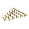 AAG wholesale SS304 shinning gold kitchen furniture cabinet door handle