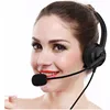 Professional Noise-cancelling Hands-Free Call center headset Headphone with 4-Pin RJ9 Crystal Head for Desk office Telephone