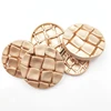 New Designs Metal Sewing Buttons with Shank 25MM for Blazers, Suits, Uniform (Gold) Rough Surface Women Coat Button