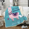 peru alpaca blanket plush llama decor Cartoon Bed Blanket Adorable baby alpaca blanket Bedding baby decke couverture manta
