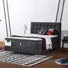 Modern luxury vacuum compressed packed king queen size topper 100% natural latex mattress