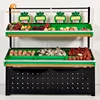 High quality corrosion protection supermarket fruit vegetable rack ,vegetable rack for store
