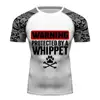 Men Sport Running Shirt warning protected Short Sleeve Gym Fitness Bodybuilding Yoga T-shirt Weight Loss Hot Body crossfit tops