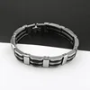 CX006 Europe fashion accessories creative men's clip leather titanium steel bracelet jewelry trade assurance wholesale