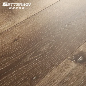 Synchronous Grain Light Gray Oak Wood Laminate Flooring