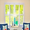 easy installing pvc decorative hinged window shutter white modern shutters