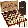 Custom antique engraved high quality wood backgammon checker chess piece set with chess table for adult and kids game