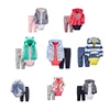 Wholesale spring autumn 3pcs hoodies coat long sleeve long pants clothes baby romper suit set for boys and girls