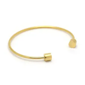 Men Cuff Charm Stainless Steel Bangle Bracelet Original DIY Jewelry Making Supplies