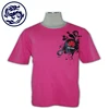 OEM Pink Tee Shirt Men Casual Short Sleeve T-shirt Women Cotton Plain