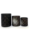 matte black tombstone candle holder like concrete raw material
