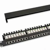 19 inch 180 degree 3m empty cat6 24port utp patch panel / utp ftp rj45 cat6 48 ports patch panel 1u 2u
