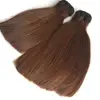 Hot Items Brown Color Price In Stock Fast Shipping 100% Human Hair Machine Weft Human Hair Extensions No Shedding Tangled Free