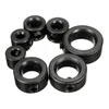 8pcs Drill Depth Stop Collars Dowel Shaft Chuck + Hex Wrench Consistent Drilling