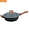 Household Non Stick Cookware Kitchen Cast Iron Wok 30cm/32cm