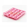 100% food grade silicone letter shape ice cube tray