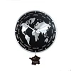 DEHENG World Map Designing Wall Clock with Pendulum
