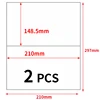 Half sheet Self Adhesive Shipping labels A4 Sticker 2 per sheet size 5-1/2" X 8-1/2" label 5.5 x 8.5 inch