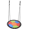 2019 new rainbow fabric kid swing web