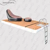 double lay drop stitch fabric water pontoon 4m Inflatable teak leisure floating platforms for yachts
