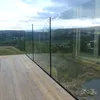 Irish glass bottle galvanized u channel power coated aluminum railing